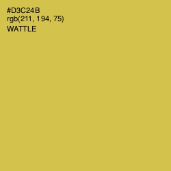 #D3C24B - Wattle Color Image
