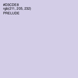 #D3CDE8 - Prelude Color Image