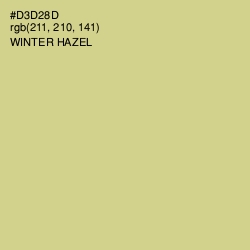 #D3D28D - Winter Hazel Color Image