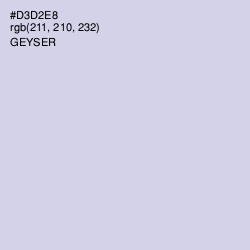 #D3D2E8 - Geyser Color Image
