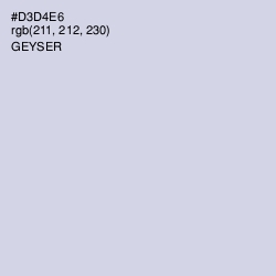 #D3D4E6 - Geyser Color Image