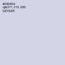 #D3D5E6 - Geyser Color Image