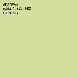 #D3DFA0 - Sapling Color Image