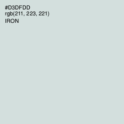 #D3DFDD - Iron Color Image
