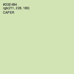 #D3E4B4 - Caper Color Image