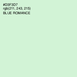 #D3F3D7 - Blue Romance Color Image
