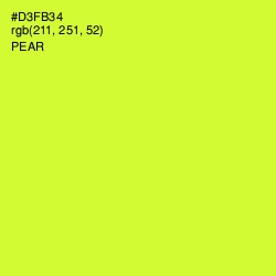 #D3FB34 - Pear Color Image