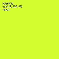 #D3FF30 - Pear Color Image