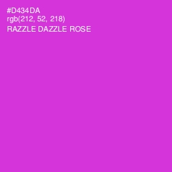 #D434DA - Razzle Dazzle Rose Color Image