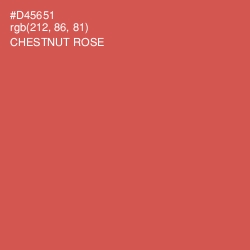 #D45651 - Chestnut Rose Color Image