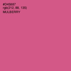 #D45887 - Mulberry Color Image
