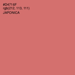 #D4716F - Japonica Color Image