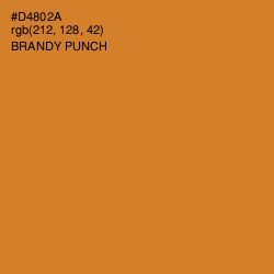 #D4802A - Brandy Punch Color Image