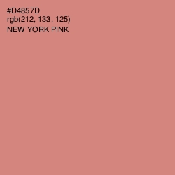 #D4857D - New York Pink Color Image