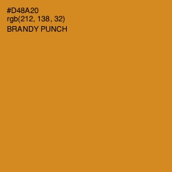 #D48A20 - Brandy Punch Color Image