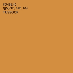 #D48E40 - Tussock Color Image