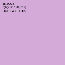 #D4AAD9 - Light Wisteria Color Image