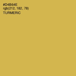 #D4B64E - Turmeric Color Image