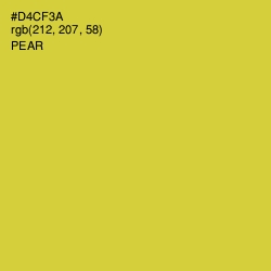 #D4CF3A - Pear Color Image
