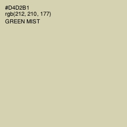 #D4D2B1 - Green Mist Color Image