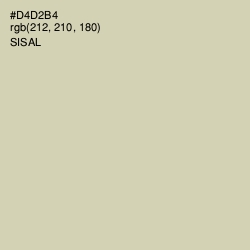 #D4D2B4 - Sisal Color Image