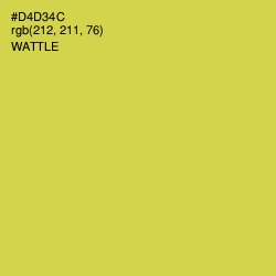 #D4D34C - Wattle Color Image
