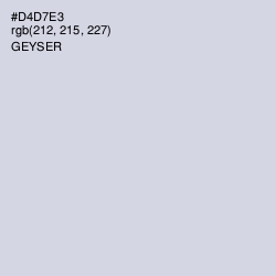 #D4D7E3 - Geyser Color Image