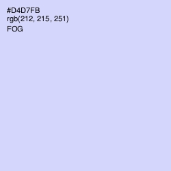 #D4D7FB - Fog Color Image