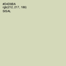 #D4D9BA - Sisal Color Image