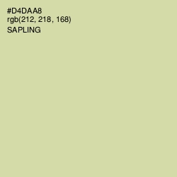 #D4DAA8 - Sapling Color Image