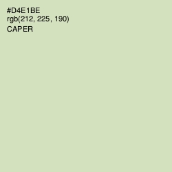 #D4E1BE - Caper Color Image