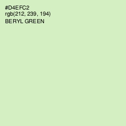 #D4EFC2 - Beryl Green Color Image