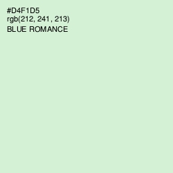 #D4F1D5 - Blue Romance Color Image