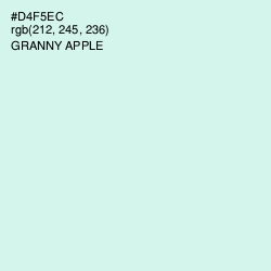#D4F5EC - Granny Apple Color Image