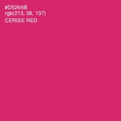 #D5266B - Cerise Red Color Image