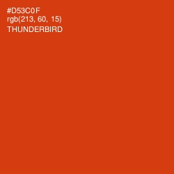 #D53C0F - Thunderbird Color Image