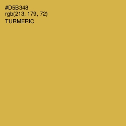 #D5B348 - Turmeric Color Image