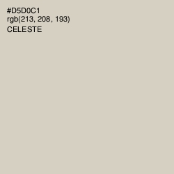 #D5D0C1 - Celeste Color Image