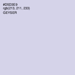 #D5D3E9 - Geyser Color Image