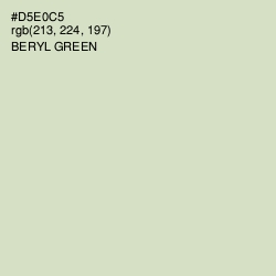 #D5E0C5 - Beryl Green Color Image