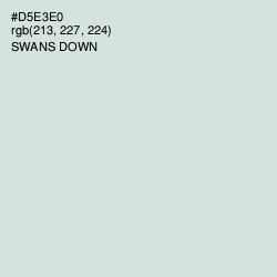#D5E3E0 - Swans Down Color Image
