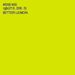 #D5E400 - Bitter Lemon Color Image