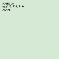 #D5E9D5 - Zanah Color Image