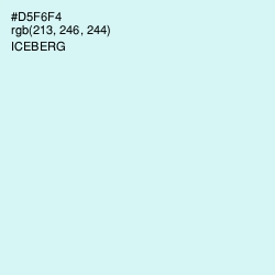 #D5F6F4 - Iceberg Color Image