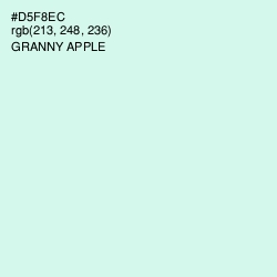 #D5F8EC - Granny Apple Color Image