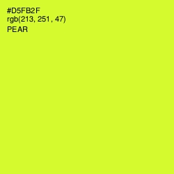 #D5FB2F - Pear Color Image