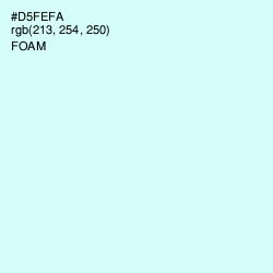 #D5FEFA - Foam Color Image