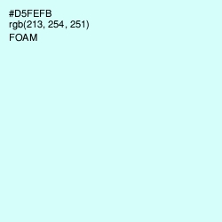 #D5FEFB - Foam Color Image