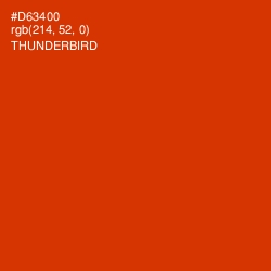 #D63400 - Thunderbird Color Image