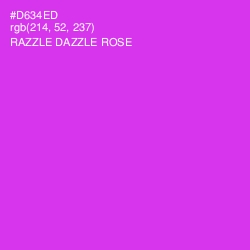 #D634ED - Razzle Dazzle Rose Color Image